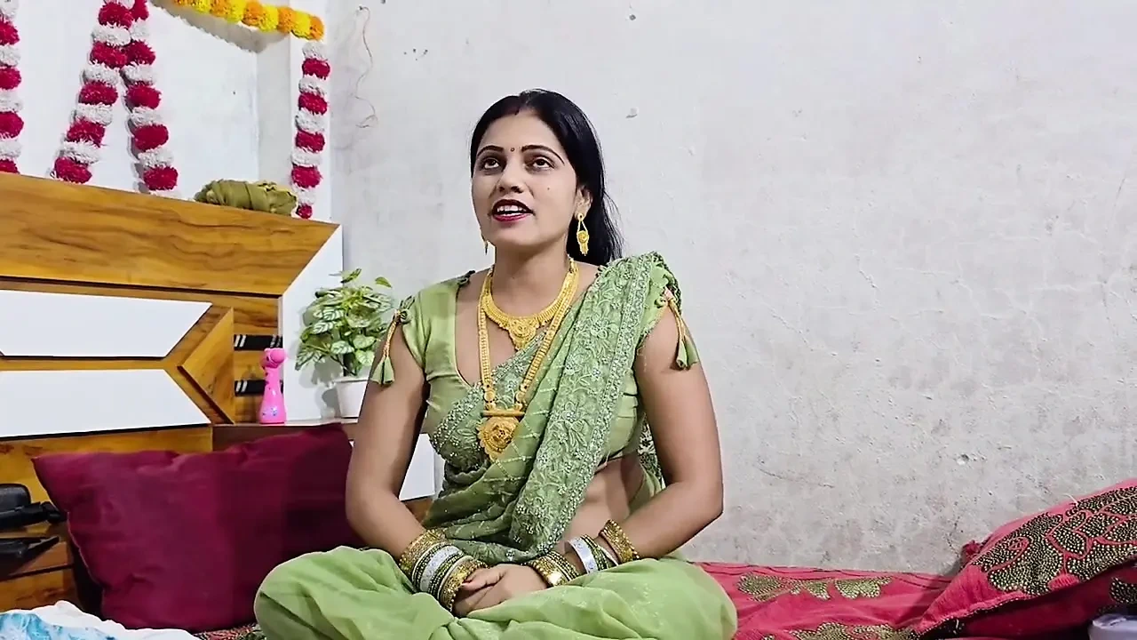 Indian Beautiful Wife Calm Angry Husband With Massage