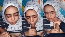 Crotin Di Muka Cewek Arab Jilbab, Bikin Dia Malu Tapi Nagih