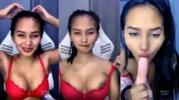Miss Brown Buka Baju, Toket Montok, Puting Coklat Siap Digigit.